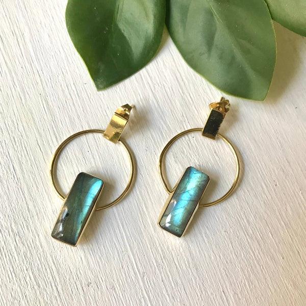 Labradorite Lalique Earring