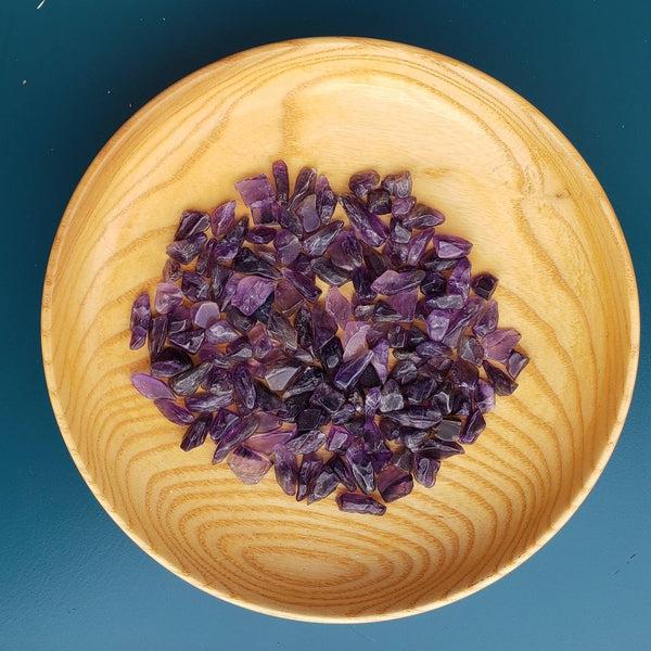 Bulk Amethyst Crystal Chips, Healing Gemstones, DIY Supply