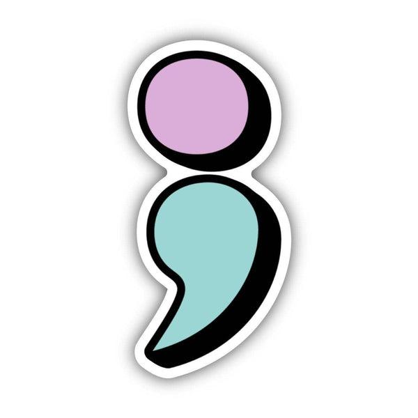 Mental Health Semicolon Sticker
