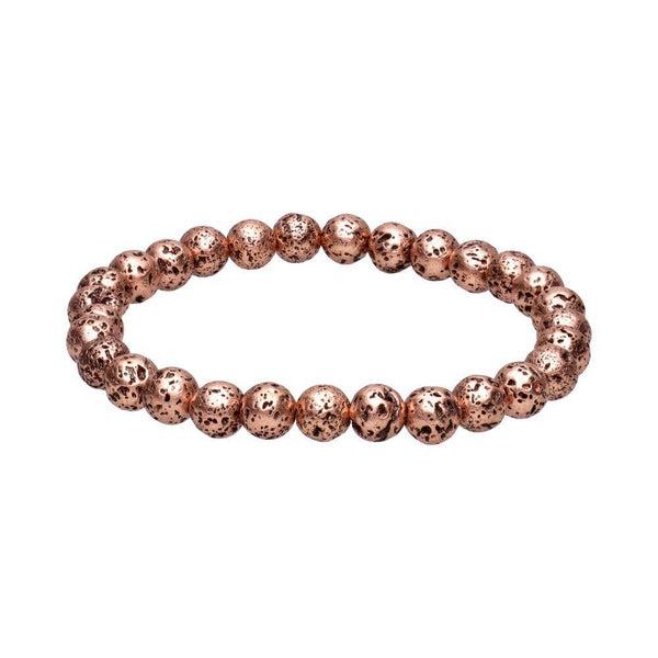 Pulsera de Lava color Cobre 6mm