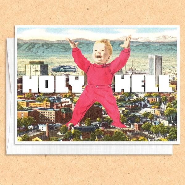 Giant Baby funny greeting card