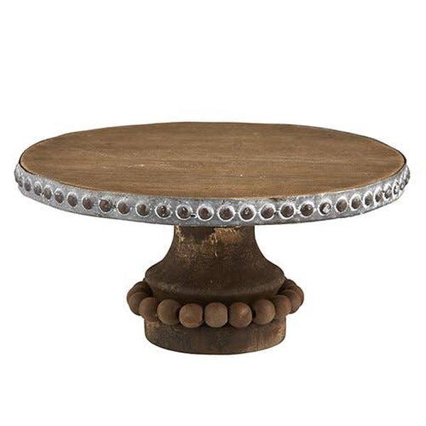 Small Wooden Cake Stand