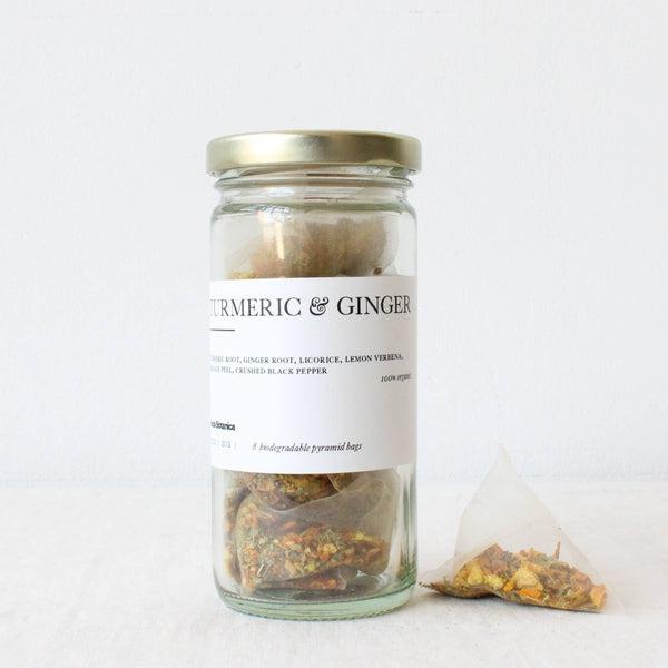 Turmeric & Ginger - Herbal Tea - 8 Biodegradable Pyramid Bag