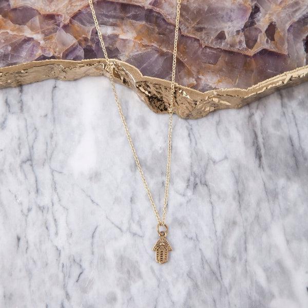 Tiny Hamsa Nekclace