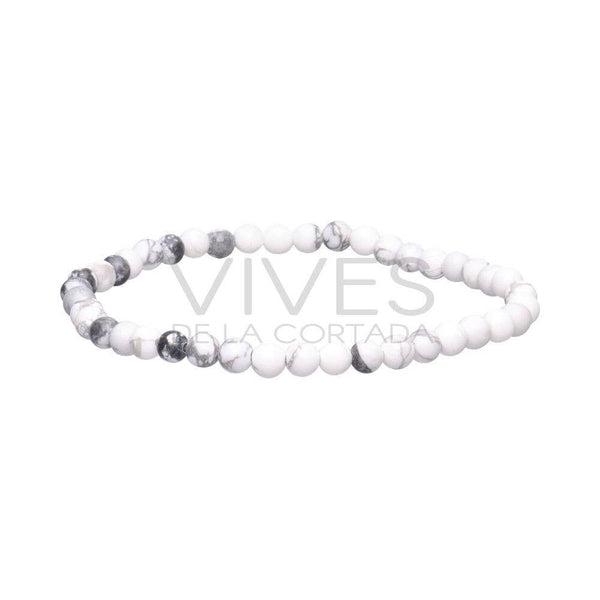 Gemstone Beaded Bracelet - Howlite