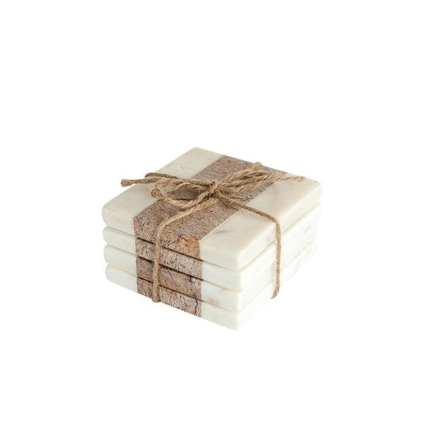Marble Coasters, Set of 4
