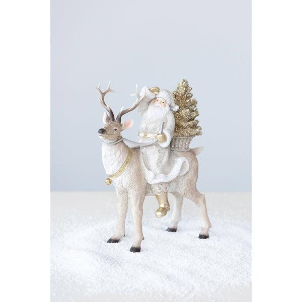 Glitter Santa Centerpiece