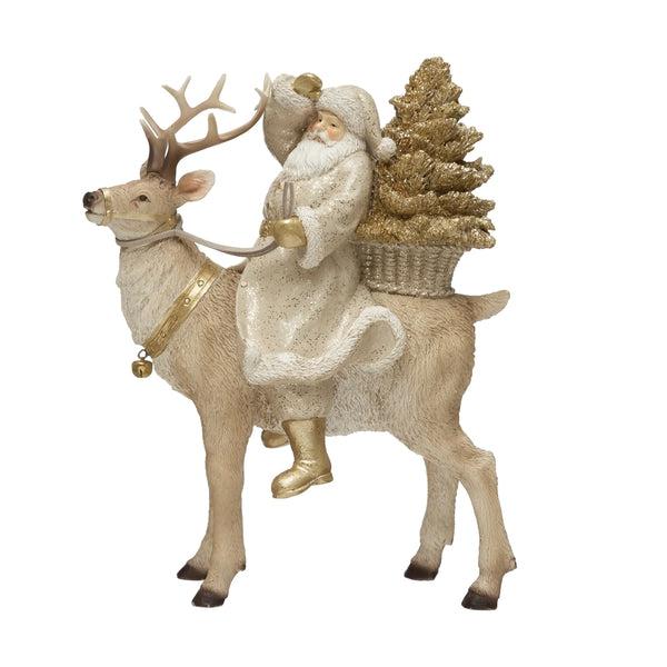 Glitter Santa Centerpiece