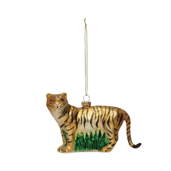 Hand-Painted Tiger Ornament
