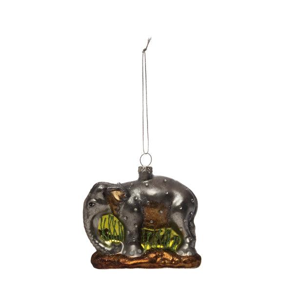 Hand-Painted Elephant Ornament
