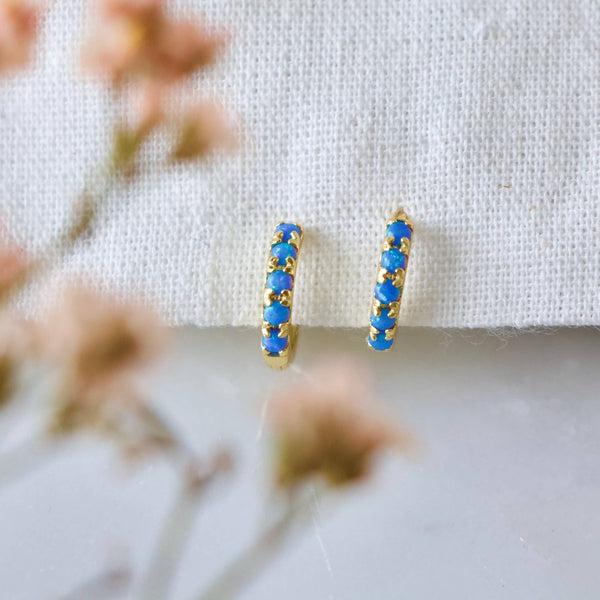 Blue Opal Huggies