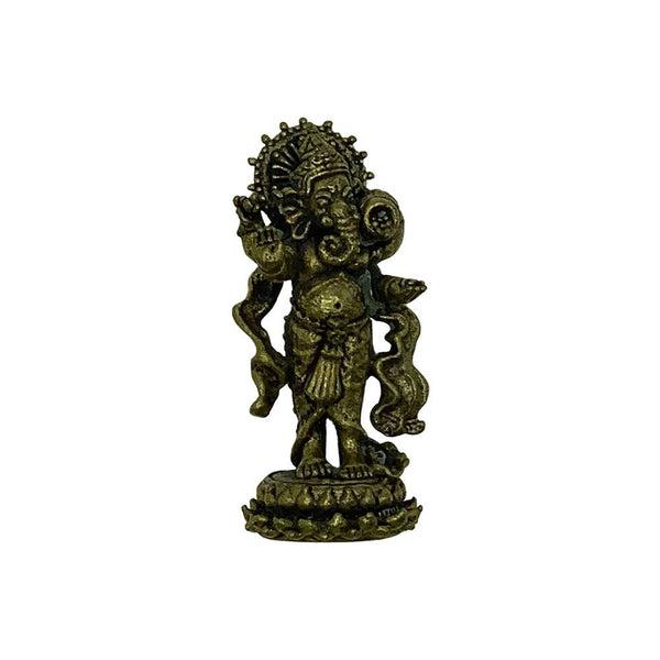 Standing Ganesh - Miniature Brass Figurine