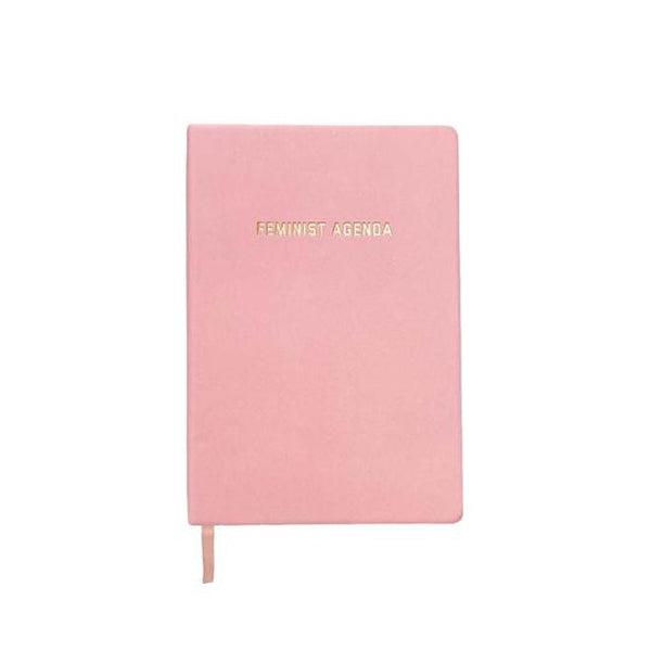 Feminist Agenda Lined Journal - Pink