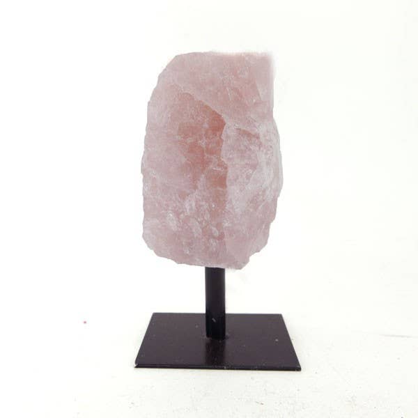 Rose Quartz Specimen with Stand