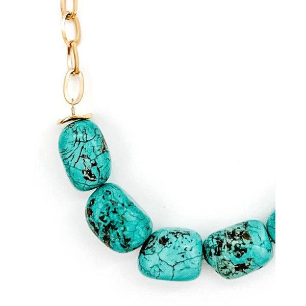 Mescalero Turquoise Chain Necklace