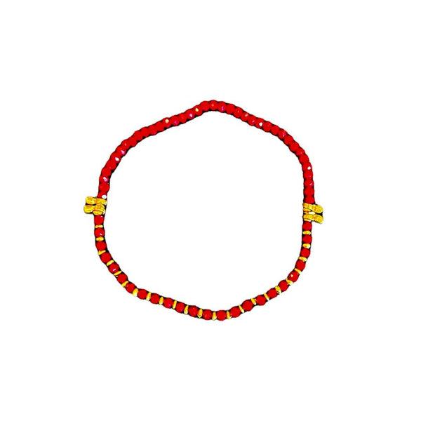 Red Beaded Bracelet