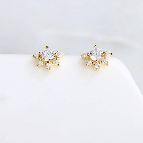 Jeweled Lotus Studs