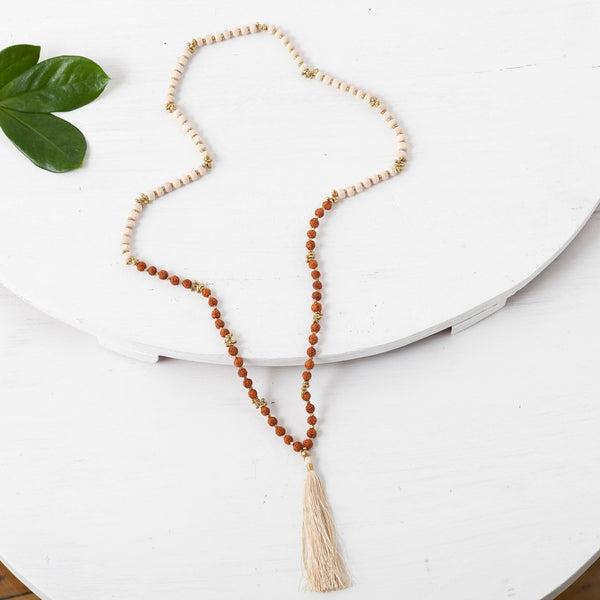 Rudraksha Tassel Necklace