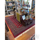 Uzbek Bokhara Area Rug  - 98” x 127” - Signed