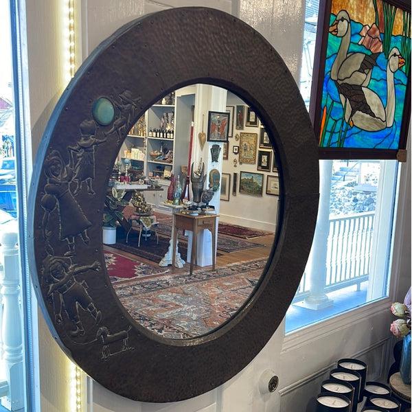 Antique Circular Dutch Mirror