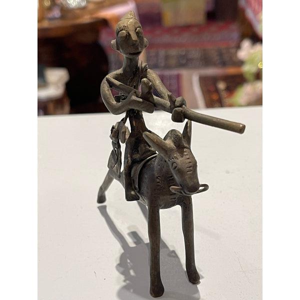 Primitive Bronze Nepali Horseman