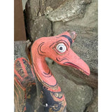Burmese Swan 1 - Hand Carved and Painted