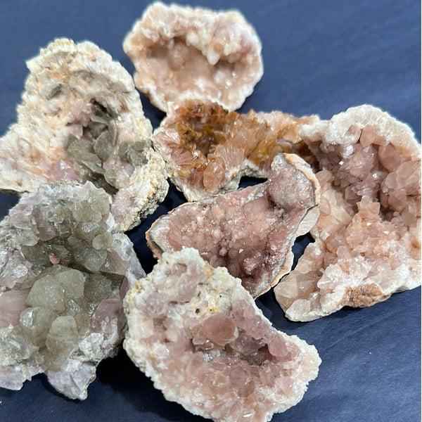 Pink Amethyst with Calcite Inclusions