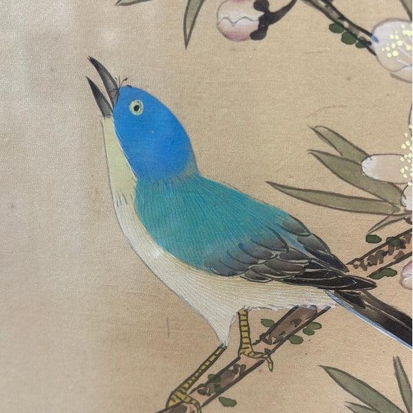 Bluebird on Flowering Branch - 15” x 13”