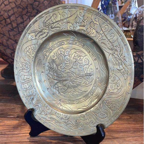 Chinese Brass Plate