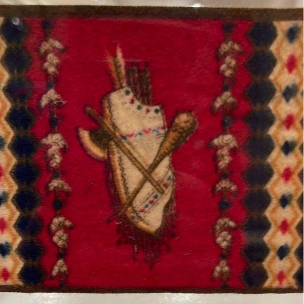 Tribal Shield - Small - Framed - Special Antique Promotional Flannel