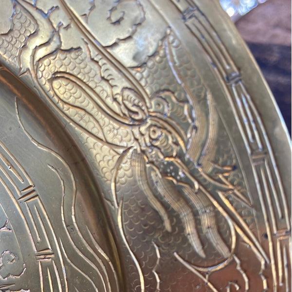 Chinese Brass Plate