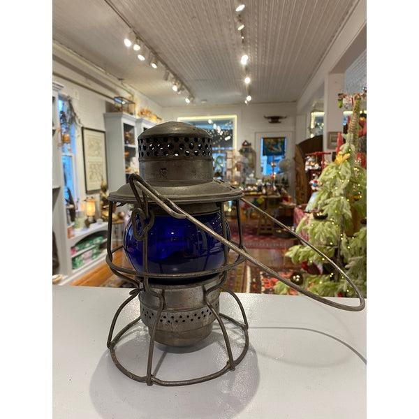 Adlake Railroad Blue Globe Lantern
