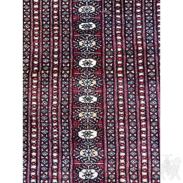 Uzbek Bokhara Area Rug  - 98” x 127” - Signed