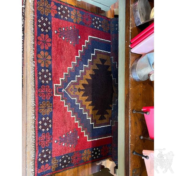 Baluchi Iran  - 6'6" x 3’6”- Dual  Medallion