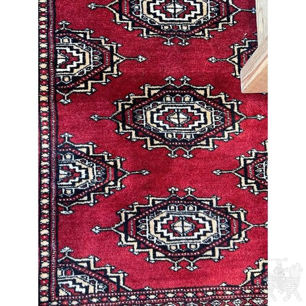 Uzbek Bokhara Area Rug  - 98” x 127” - Signed