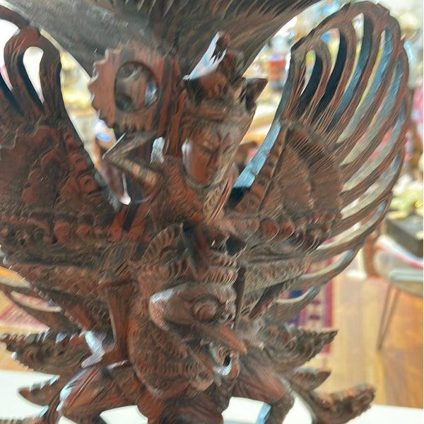 Lord Vishnu Astride Garuda - 18.5”