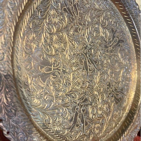 Intricate Brass Plate