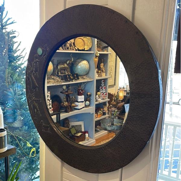 Antique Circular Dutch Mirror