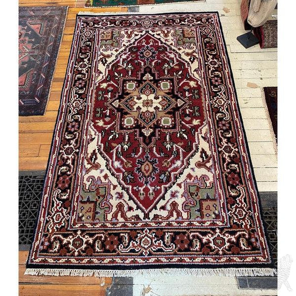 Heriz India Rug - 4' x 6' - Ivory