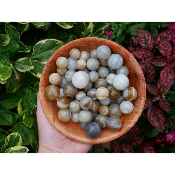 Botswana Agate Mini Spheres