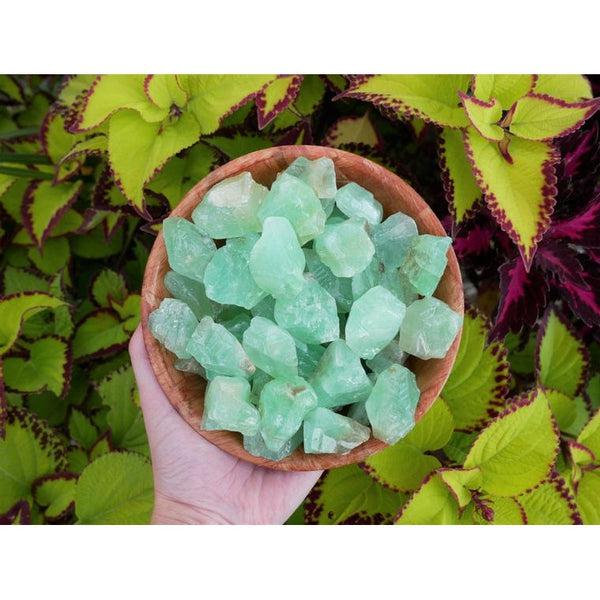 Raw Green Calcite